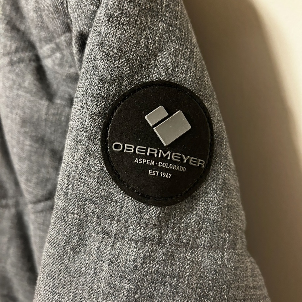 Obermeyer Charcoal Jacket with Faux Fur Trim - Picture 4 of 5